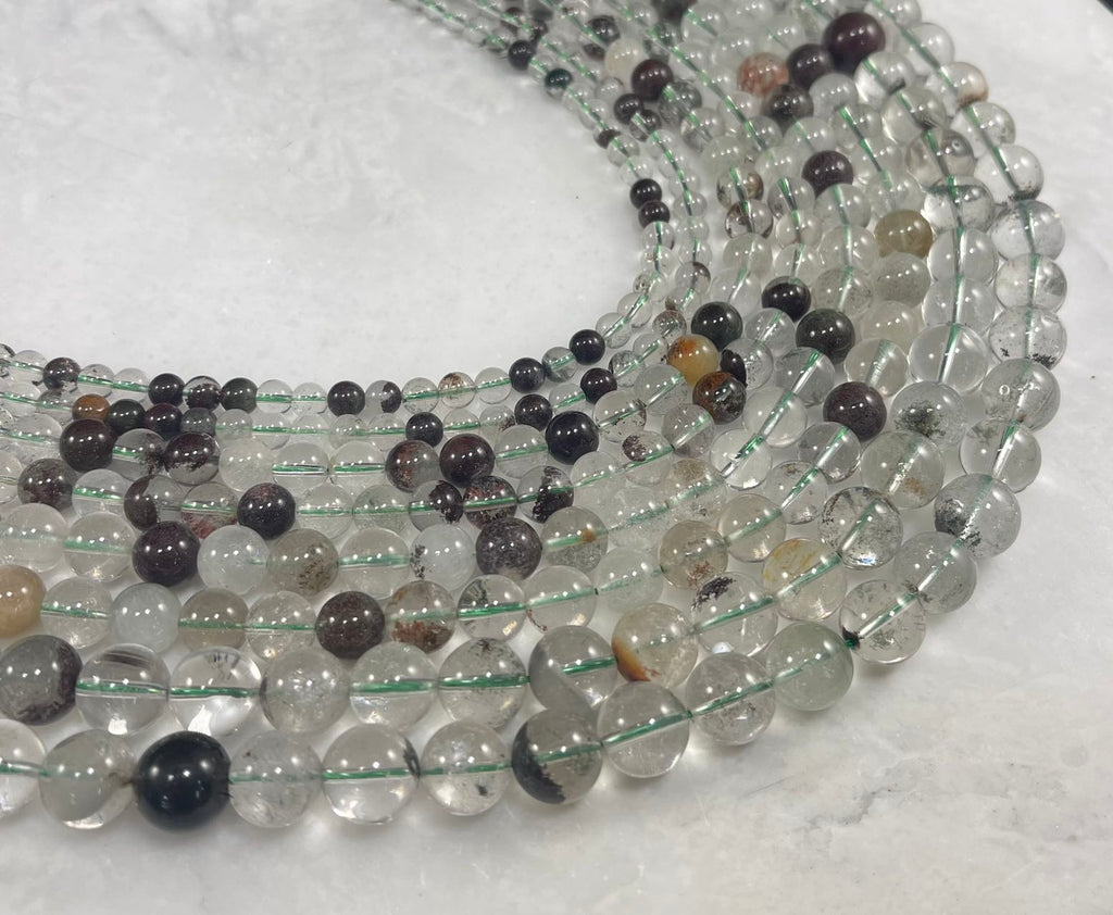 Green Phantom Quartz aka Lodolite Round