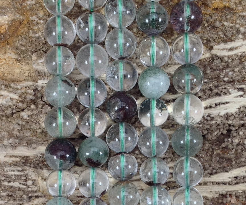 Green Phantom Quartz aka Lodolite Round