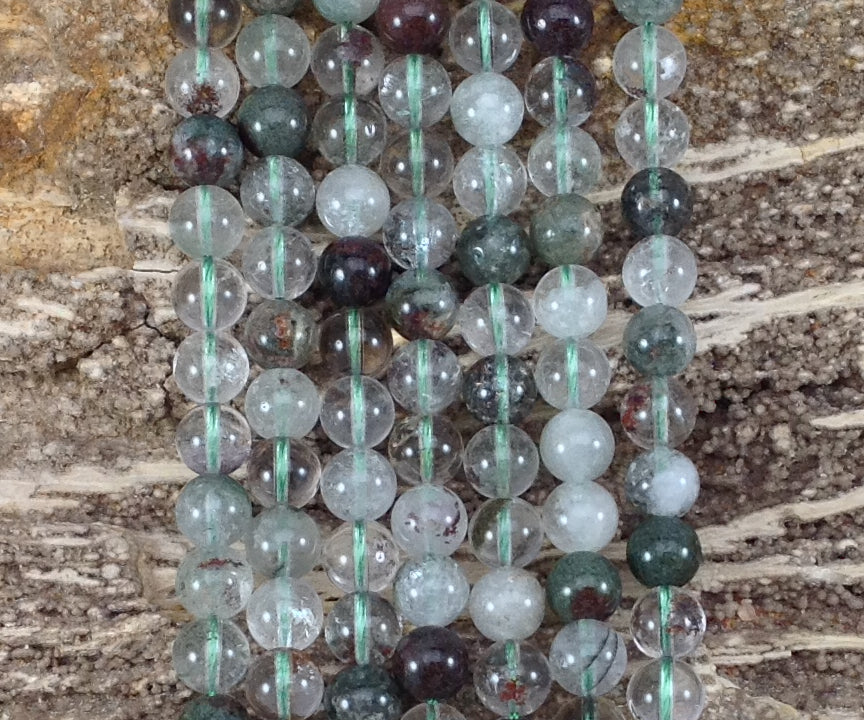 Green Phantom Quartz aka Lodolite Round