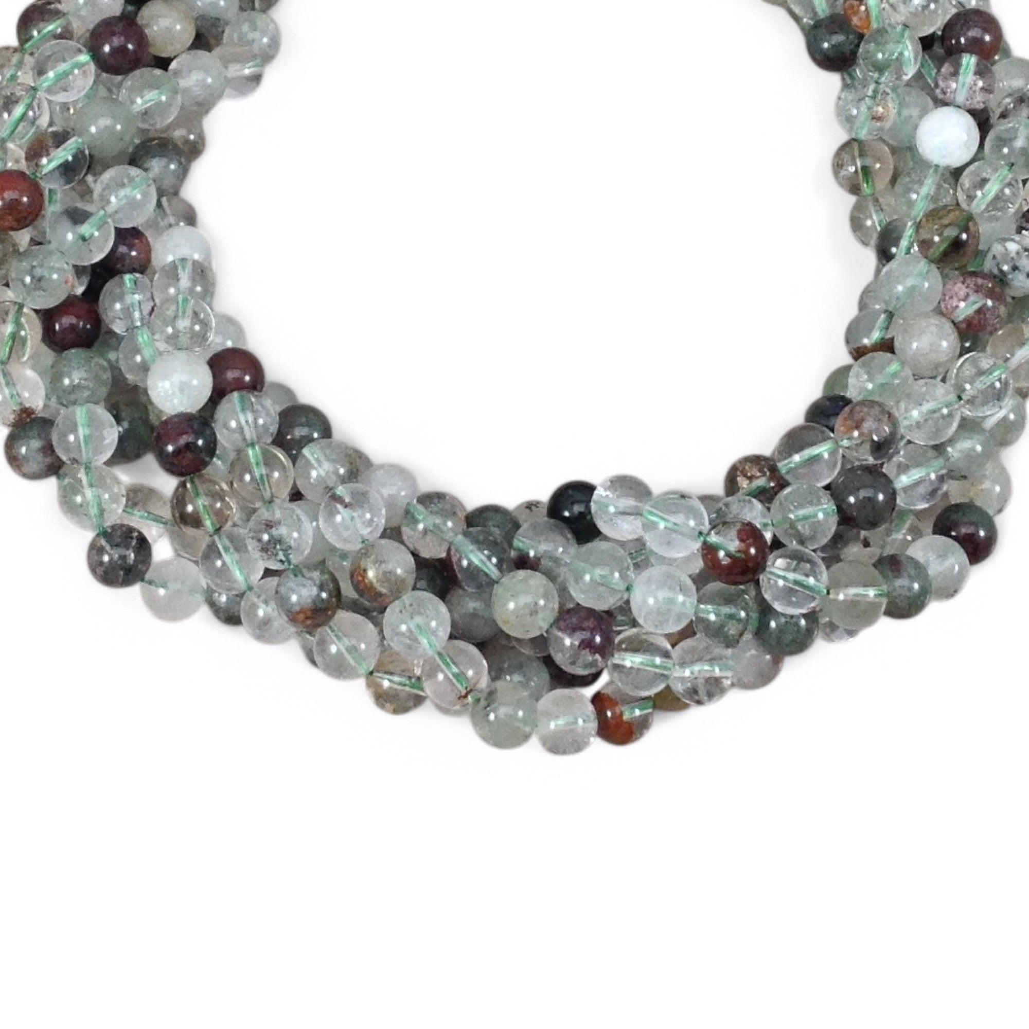 Green Phantom Quartz aka Lodolite Round